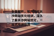全面解析，如何做好长沙网站优化培训，深入了解长沙网站优化，一站式培训指南