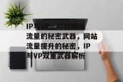 IP与VP，揭秘网站流量的秘密武器，网站流量提升的秘密，IP与VP双重武器解析