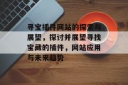 寻宝插件网站的探索与展望,探讨并展望寻找宝藏的插件,网站应用与未来趋势 寻宝插件网站的探索与展望,探讨并展望寻找宝藏的插件,网站应用与未来趋势
