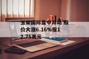 玉柴国际盘中异动 股价大涨6.16%报12.75美元 玉柴国际盘中异动 股价大涨6.16%报12.75美元