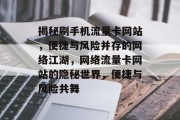 揭秘刷手机流量卡网站，便捷与风险并存的网络江湖，网络流量卡网站的隐秘世界，便捷与风险共舞