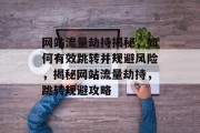 网站流量劫持揭秘，如何有效跳转并规避风险，揭秘网站流量劫持，跳转规避攻略
