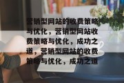 营销型网站的收费策略与优化，营销型网站收费策略与优化，成功之道，营销型网站的收费策略与优化，成功之道