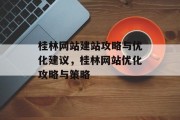 桂林网站建站攻略与优化建议，桂林网站优化攻略与策略