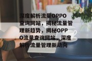 深度解析流量OPPO查询网站，揭秘流量管理新趋势，揭秘OPPO流量查询网站，深度解析流量管理新动向