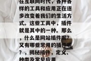 在互联网时代，各种各样的工具和应用正在逐步改变着我们的生活方式。这些工具中，插件就是其中的一种。那么，什么是网站插件呢？又有哪些常用的插件呢？，揭秘插件，定义、种类及常见应用