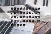 经营网站流量费用攻略，如何降低成本，提升效益，网站流量成本优化指南，降低费用，提升运营效益
