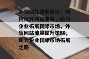 外贸网站流量统计，如何提升网站流量，助力企业拓展国际市场，外贸网站流量提升策略，助力企业国际市场拓展之路