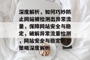 深度解析，如何巧妙防止网站被检测出异常流量，保障网站安全与稳定，破解异常流量检测，网站安全与稳定防护策略深度解析