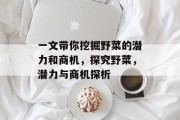 一文带你挖掘野菜的潜力和商机,探究野菜,潜力与商机探析 一文带你挖掘野菜的潜力和商机,探究野菜,潜力与商机探析