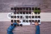 网站视频节省流量攻略，轻松观看视频，畅享网络生活，轻松省流观看视频，网站视频流量节省攻略