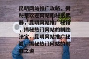 昆明网站推广攻略，揭秘受欢迎网站的秘密武器，昆明网站推广秘籍，揭秘热门网站的制胜法宝，昆明网站推广秘籍，揭秘热门网站的制胜之道