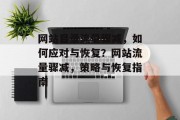 网站目录流量骤减，如何应对与恢复？网站流量骤减，策略与恢复指南