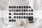 网站跑流量检查指南，全方位解析流量优化策略，网站流量优化全攻略，跑流量检查指南深度解析