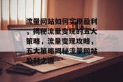 流量网站如何实现盈利，揭秘流量变现的五大策略，流量变现攻略，五大策略揭秘流量网站盈利之道