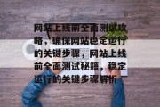 网站上线前全面测试攻略，确保网站稳定运行的关键步骤，网站上线前全面测试秘籍，稳定运行的关键步骤解析