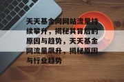 天天基金网网站流量持续攀升，揭秘其背后的原因与趋势，天天基金网流量飙升，揭秘原因与行业趋势
