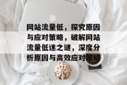 网站流量低，探究原因与应对策略，破解网站流量低迷之谜，深度分析原因与高效应对策略