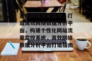 自制网站流量监控，打造高效网络数据分析平台，构建个性化网站流量监控系统，高效网络数据分析平台打造指南