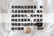 苏州网站流量服务，助力企业拓展市场，提升品牌影响力，苏州专业网站流量服务，企业市场拓展与品牌影响力双提升策略