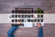 揭秘哪些网站更容易被百度收录的秘密，百度收录秘密，揭秘高收录网站共性