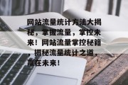 网站流量统计方法大揭秘，掌握流量，掌控未来！网站流量掌控秘籍，揭秘流量统计之道，赢在未来！