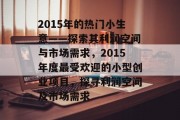 2015年的热门小生意——探索其利润空间与市场需求,2015年度最受欢迎的小型创业项目,探寻利润空间及市场需求