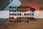 揭秘关键词流量网站，如何吸引精准用户，提升网站流量，精准引流秘籍，关键词流量网站吸引精准用户之道