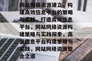 网站网络资源建立，构建高效信息平台的策略与实践，打造高效信息平台，网站网络资源构建策略与实践探索，高效信息平台构建策略与实践，网站网络资源整合之道