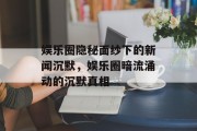 娱乐圈隐秘面纱下的新闻沉默，娱乐圈暗流涌动的沉默真相