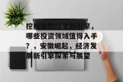 挖掘安徽经济新引擎,哪些投资领域值得入手?,安徽崛起,经济发展新引擎探索与展望 挖掘安徽经济新引擎,哪些投资领域值得入手?,安徽崛起,经济发展新引擎探索与展望