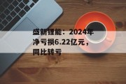 盛新锂能：2024年净亏损6.22亿元，同比转亏