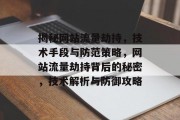 揭秘网站流量劫持，技术手段与防范策略，网站流量劫持背后的秘密，技术解析与防御攻略