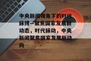 中央新闻视角下的时代脉搏—聚焦国家发展新动态，时代脉动，中央新闻聚焦国家发展新动向