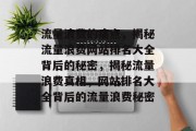 流量浪费的痛点，揭秘流量浪费网站排名大全背后的秘密，揭秘流量浪费真相，网站排名大全背后的流量浪费秘密