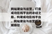网站建设与运营，打造成功在线平台的必经之路，构建成功在线平台，网站建设与运营的关键路径