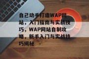 自己动手打造WAP网站，入门指南与实战技巧，WAP网站自制攻略，新手入门与实战技巧揭秘