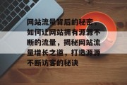 网站流量背后的秘密，如何让网站拥有源源不断的流量，揭秘网站流量增长之道，打造源源不断访客的秘诀