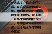 冬天来了，你准备好了吗？在这个寒冷的季节里，我们可以通过做各种生意来赚钱。以下是一些冬季赚钱的好方法。，冬季创业赚钱好方法，五个适合冬季做的小生意