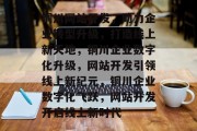 铜川网站开发，助力企业转型升级，打造线上新天地，铜川企业数字化升级，网站开发引领线上新纪元，铜川企业数字化飞跃，网站开发开启线上新时代