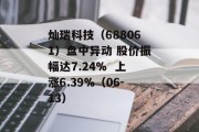 灿瑞科技(688061)盘中异动 股价振幅达7.24%  上涨6.39%(06-13) 灿瑞科技(688061)盘中异动 股价振幅达7.24%  上涨6.39%(06-13)