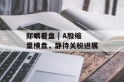 郑眼看盘 | A股缩量横盘，静待关税进展