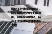 揭秘不计流量的网站，畅享网络世界的无限可能，网络宝藏揭秘，畅游无流量限制的网站新天地