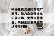 揭秘免费流量网站推广软件，助力企业低成本拓展市场，免费流量神器，揭秘企业低成本市场拓展利器