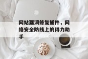 网站漏洞修复插件,网络安全防线上的得力助手 网站漏洞修复插件,网络安全防线上的得力助手