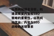 山西网站排名分析，构建高质量内容和SEO策略的重要性，山西网站优化，内容与SEO战略的关键要素