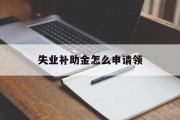 失业补助金怎么申请领