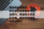 揭秘网站转换率，提升转化率的关键策略与实战技巧，网站转化率提升攻略，揭秘关键策略与实战技巧