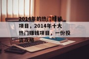2014年的热门赚钱项目,2014年十大热门赚钱项目,一份投资攻略 2014年的热门赚钱项目,2014年十大热门赚钱项目,一份投资攻略