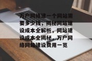 万户网络建一个网站需要多少钱，揭秘网站建设成本全解析，网站建设成本全揭秘，万户网络网站建设费用一览
